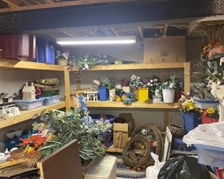 . .. lots of faux flower and plants (that means fake!)