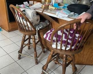 . . . two bar stools