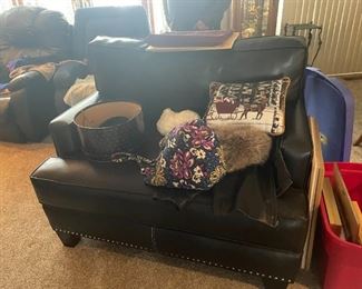 . . . a nice leather love seat