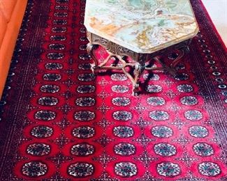 Hand woven Bukhara rug