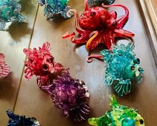 Glass sealife collection