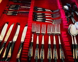 JEZZINE WARE S &S HADDAD FLATWARE SET