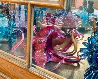 Large glass octopus