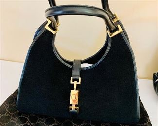 Gucci “Jackie O” suede handbag
