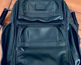 TUMI leather backpack