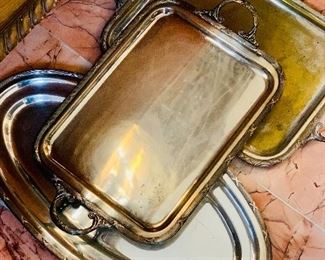 Vintage Silverplate Trays