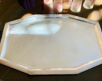 Mid Century Elysees/Paris silver-plate serving tray