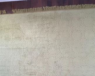 Large 12x8ft 1960s Green Rug 108x152in