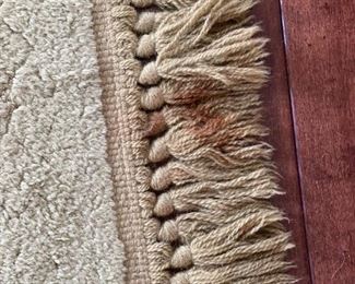 Large 12x8ft 1960s Green Rug 108x152in