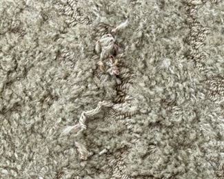 Large 12x8ft 1960s Green Rug 108x152in