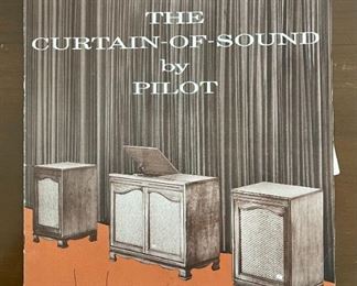 Pilot 1090-A Vintage Tube Stereo Console Unit 690-A Preamp/FM Stereo Tuner Garrard RC88/4 Turntable Pilot SA-232 Amp EL84 Amplifier Jensen 41-77D Jensen P15P Special Design C-1090 Main Unit: 34x40x18in Speaker: 34x25.25x18in HxWxD