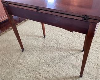 Antique Mahogany Console / Flip Top Table 31x40x20in HxWxD