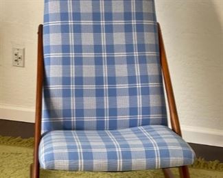 MCM Mogens Kold Boomerang Rocking Chair 1960 Teak Danish Modern 40x24x33in HxWxD