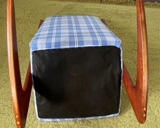 MCM Mogens Kold Boomerang Rocking Chair 1960 Teak Danish Modern 40x24x33in HxWxD