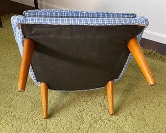 Vintage MCM Upholstered Lounge Chair 37x32x30in HxWxD