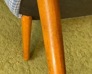 Vintage MCM Upholstered Lounge Chair 37x32x30in HxWxD