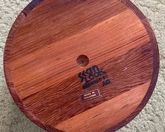 Scan Look AQ Teak MCM Ice Bucket 13.75 x 15 x 10.75 HxWxD