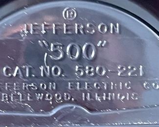 Vintage MCM Jefferson 500 Chrome Bullet Clock 580-221 4.5 x 4.5in diameter