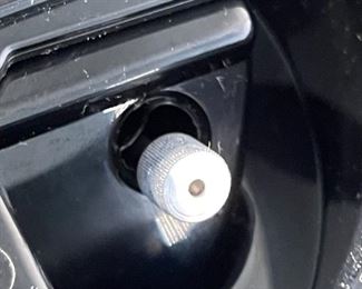 Vintage MCM Jefferson 500 Chrome Bullet Clock 580-221 4.5 x 4.5in diameter