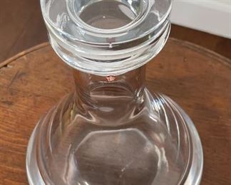 Finland Iittala Tapio Wirkkala Romantica Crystal Glass Decanter 8.5 x 6.25in diameter