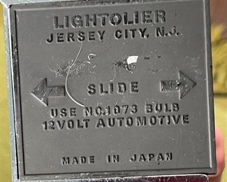 60’s vintage Lytegem Lightolier MCM Telescoping Eyeball Lamp by Michael Lax 11.5 in x 2.5 x 3.5in HxWxD