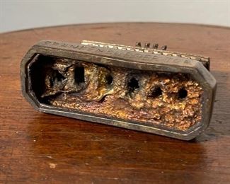 Berlin Brandenburg-Tor Bronze Paperweight Vintage Souvenir 3x3.5x1.25in HxWxD