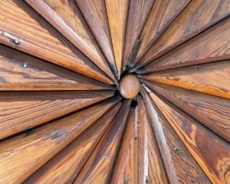 Huge Wood Wall Sculpture Rustic Daisy 36in Diameter