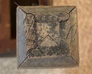 Antique Arts & Crafts Mission Oak Desk Library Table w/ Flip Top Inkwell 28.75 x 39 x 25.75in HxWxD