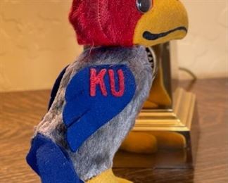 1940s KU Jayhawk Plush Toy University Of Kansas Mascot Personality Pet Collegiate 6.5 inches high