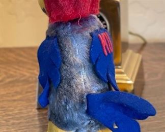 1940s KU Jayhawk Plush Toy University Of Kansas Mascot Personality Pet Collegiate 6.5 inches high