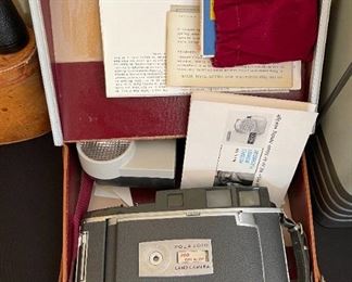 Polaroid 900 Electric Eye Land Camera Case: 4x12x11in HxWxD