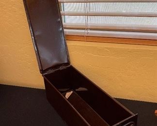 Vintage Safe Deposit Box Drawer w Key 4.75 x 4.75 x 14in HxWxD