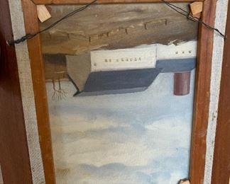 Antique Original Oil Painting Lorbeer Still Life Frame: 24 x 20 x 3in<BR> Image: 17.5 x 13.5