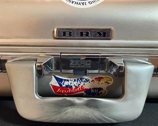 Vintage Halliburton Zero Aluminum Briefcase 13.5 x 17.5 x 5in HxWxD