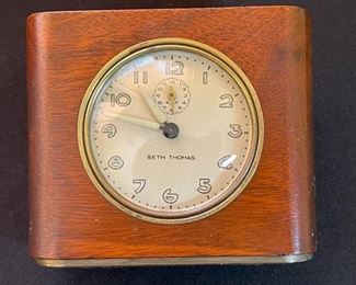Seth Thomas Vintage Alarm Clock DEFT-3 3.75x4.25x2in HxWxD