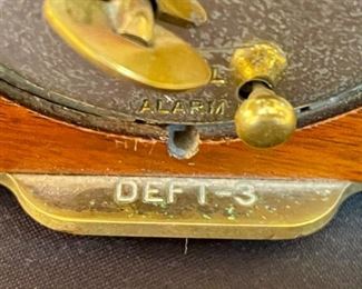 Seth Thomas Vintage Alarm Clock DEFT-3 3.75x4.25x2in HxWxD