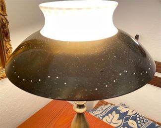 Vintage Brass Lamp 22 x 14in diameter