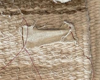 Handwoven Mexican Saddle Blanket 30x59in