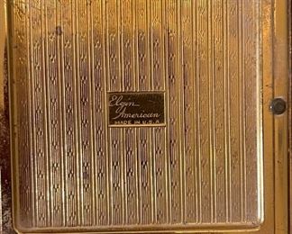 1949 Chicago Railroad Fair Compact Elgin American Souvenir 3x2.75in HxWxD