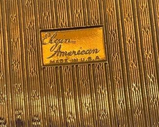 1949 Chicago Railroad Fair Compact Elgin American Souvenir 3x2.75in HxWxD