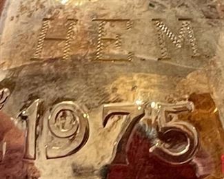 Wallace Silversmiths Ornament 1975 Sleigh Bell Silver Plated Box: 3x3.75x3.75in HxWxD