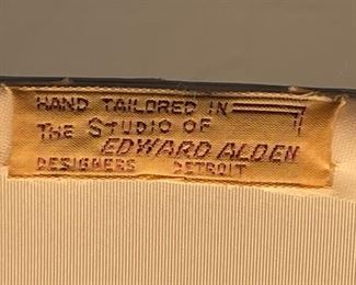 2pc Vintage Blue Glass Curvaceous Lamps PAIR Edward Alden 28 x 12in diameter