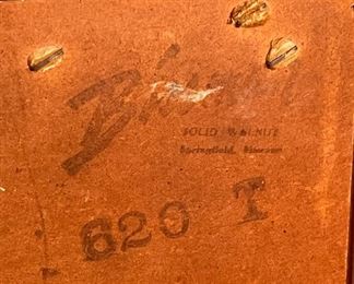 Vintage MCM Carl Bissman Solid Walnut 4 Drawer Dresser 32 x 32.5 x 20in HxWxD