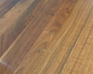 Vintage MCM Carl Bissman Solid Walnut 4 Drawer Dresser 32 x 32.5 x 20in HxWxD