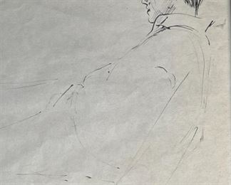 Original Sketch Professor Green Bill Lakey Frame: 8 x 10in