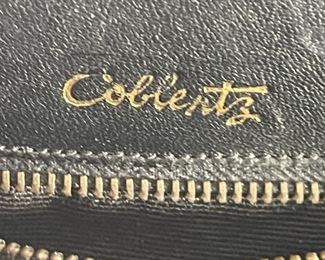 Vintage Coblentz France Textured Leather Purse Handbag 8x9.5x3.75in HxWxD