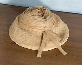 Vintage Reproduction of Christian Dior Hat Harzfelds 5x11x12<BR> Inside diameter: 6.75in