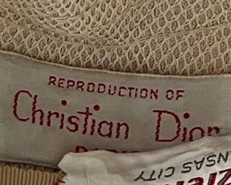 Vintage Reproduction of Christian Dior Hat Harzfelds 5x11x12<BR> Inside diameter: 6.75in