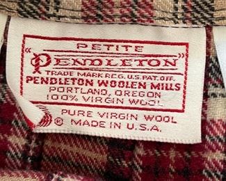 Pendleton Petite Wool Long Skirt Brown/Black/Red SZ: 4<BR>27.5in Long
