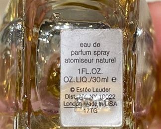 Dazzling Silver Estee Lauder Perfume 4.75in H